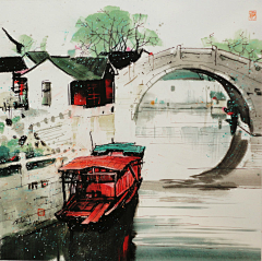 lingling_0223采集到水彩风景画