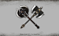 Weapon Design - Two-Handed Axe, Brandon Jeung : < Kingdom Online Artworks > 
- Click to see original size