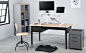 FEZIBO Ergonomic Standing Desk Converter allows you to find the most comfortable working position : The FEZIBO Ergonomic Standing Desk Converter is compabitle with a variety of workspaces and adjusts from 4.5\