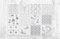 中国风青花陶瓷图案纹理样式矢量AI PS文件平面设计包装印刷素材-淘宝网