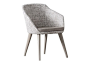 Upholstered fabric chair HALLY by Chaarme