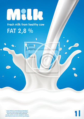 Pouring Milk Splash,...