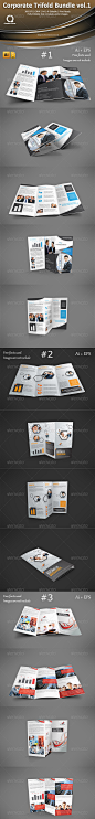 Corporate Trifold Bundle vol.1 - Print Templates