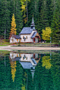 Church - Church near the Lago di Braies, in Italian Dolomites.