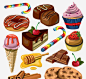 甜品集合高清素材 卡通 巧克力 水果 纽约 免抠png 设计图片 免费下载