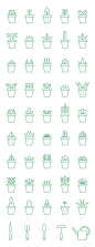 Succulent Icon Set UI设计 矢量素材 图标设计 sketch_UI设计_Icon图标