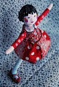 Paper Mache doll made by joybucket