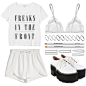 A fashion look from January 2014 featuring Monki t-shirts, Francesco Scognamiglio shorts and La Perla bras. Browse and shop related looks.