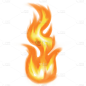 手绘-燃烧火焰装饰元素贴纸7