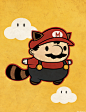 Raccoon Mario by beyx on deviantART