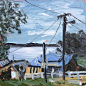 <b></b>"Bungwahl View", 45x45cm, oil on canvas. FINALIST 2013 NSW Parliament Plein Air Painting Prize