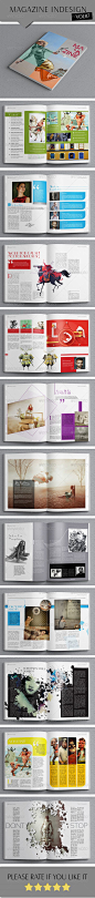 Indesign Magazine Template - Magazines Print Templates@北坤人素材