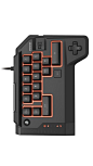 The Tactical Assault Commander 4 is a reduced-sized keyboard that has a USB mouse attached to it: The Tactical Assault Commander 4 is a reduced-sized keyboard that has a USB mouse attached to it