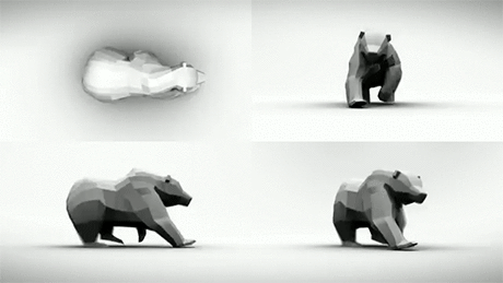 一些熊跑的动画gif参考分享，希望能帮到...