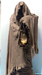 Monster Mud Grim Reaper -- Chicken wire armature w burlap