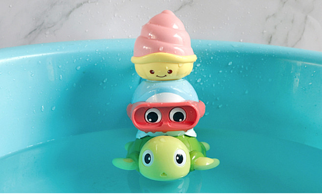 宝宝儿童洗澡玩具戏水游泳小乌龟玩具沐浴喷...