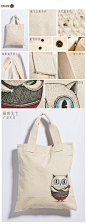 左小莫非.幸福情侣猫系列.环保袋.帆布袋-B.SKY手绘