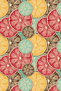 "Morning Fruit" by Cameo. To have a colourlovers pattern printed on fabric, go to www.colourlovers....: 