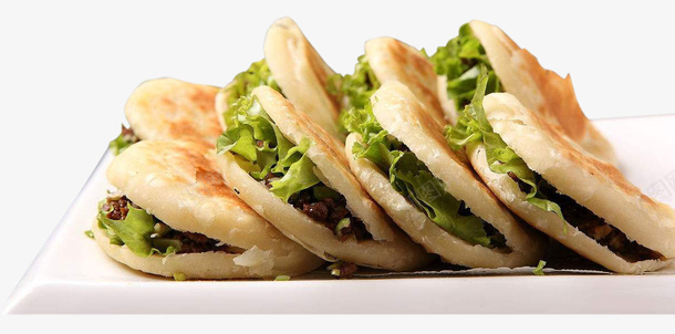 西安菜肉鲜香白吉馍 设计图片 免费下载 页面网页 平面电商 创意素材 卤肉素材