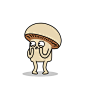 scared mushroom GIF