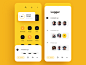 File Explorer App UI download image filter avatar yellow finder explore file graphics app icons ux ui cuberto