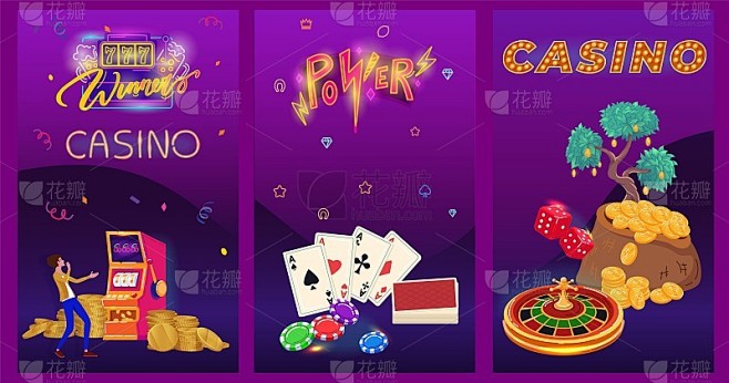 Casino neon banner, ...