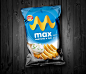 Lay's Max (concept) : The task of the redesign was to express the extremely big ridges of the chips. So I thought: why shouldn't the ridges become part of the branding?