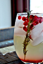 pomegranate and rosemary white sangria