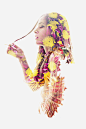 We are all made of flowers : Double exposure beauty project by Aneta Ivanova.Models are Sonya Ivanova and Aneta Ivanova.