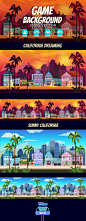 2Game Background California : game backgrounds,California dreaming, 2 - Sunny California