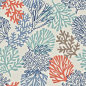 Coral fabric print: 