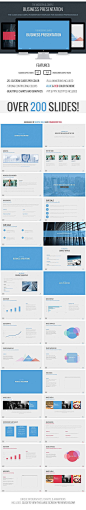 The Modern & Simple Business Powerpoint Presentation by Mike Moloney, via Behance