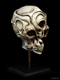 Overseer, Dominic Qwek : Overseer Skull. 3d printed and cast in resin.