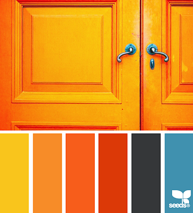 a door orange