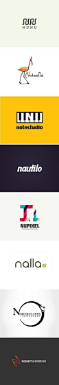 【创意logo设计】分享字母“N”主题的logo设计，希望对关注设计现场的朋友们有所启发(@设计现场)