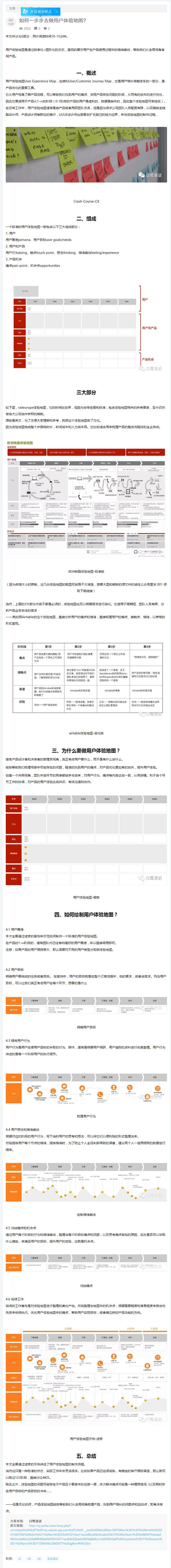 如何一步步去做用户体验地图？ - 理论规...