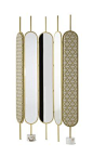 Paravent design original / en tissu / en bois / avec miroir   Gallotti&Radice
