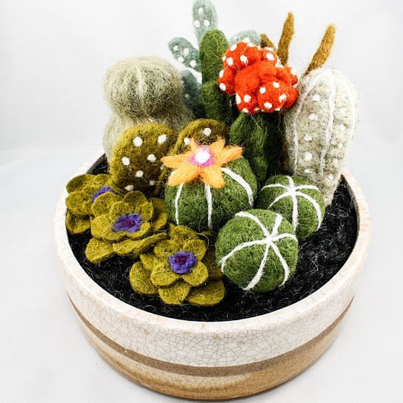 Felted Cactus Garden...