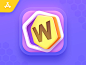 Word Puzzle - App iOS Icon w search ios game word typo letter appicon design icon app