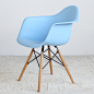 EHdecor家具 时尚扶手椅餐椅 个性创意休闲椅子 设计师家具