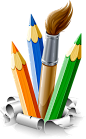 彩色铅笔png免抠素材图片 铅笔