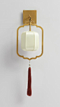 The modern new Chinese style is contracted fashion wall lamp【最灯饰】现代新中式铜色禅意祥云简约时尚样板房客厅餐厅酒店会所设计壁灯