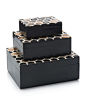 Set of Three Honeycomb Horn Boxes - Boxes - Accessories - Accessories & Botanicals - Our Products