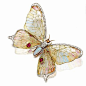 Art Nouveau Plique-à-jour enamel jewelled butterfly brooch, French, circa 1900 - Sotheby's