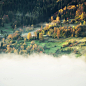 View of misty fog mountains in autumn by Valentin Valkov on 500px