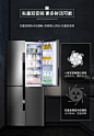 Ronshen/容声 BCD-460WD11FP 对开门冰箱变频十字风冷无霜电冰箱-tmall.com天猫