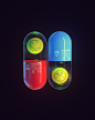 PILLS FOR THRILLS : The words 'Pills For Thrills' and an image of a capsule with a smiley inside had been in my head for a while, these are the visuals that came out when translating the thoughts into images.