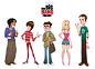 The Big Bang Theory - Character Design : Personal project