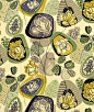 1950s original designs for wallcovering and textiles, via eoh art and design