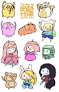 Adventure Time Sticker Sheet from Kaiami on Storenvy: